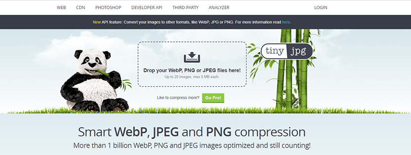 Tiny JPG website